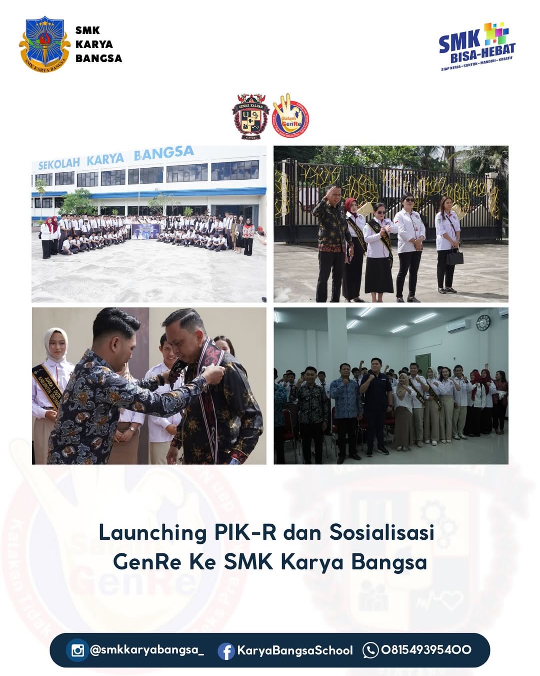 SMK Karya Bangsa Launching PIK-R: Ruang Aman untuk Remaja Sintang